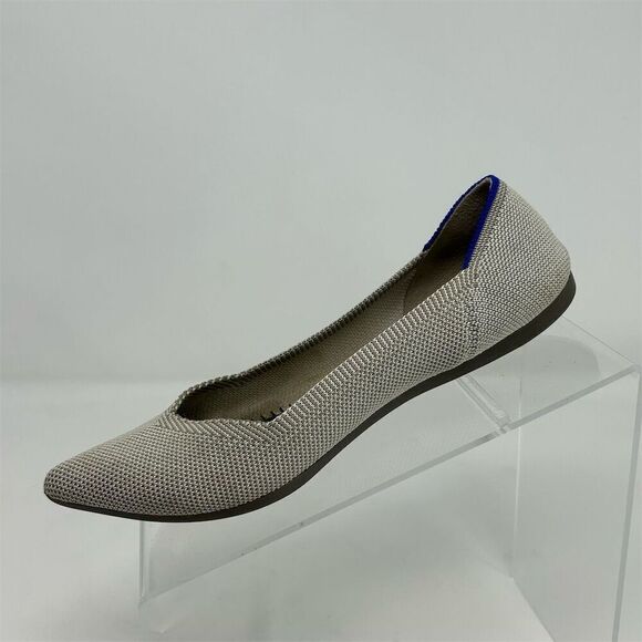 Rothy's The Point Light Gray Ballet Flats Size 6 Casual Shoes **NO INSOLES** - Picture 3 of 12